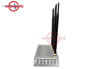 6 Antennas Mobile Phone Signal Jammer 12 Watt Total Output 1 - 3W Each Band
