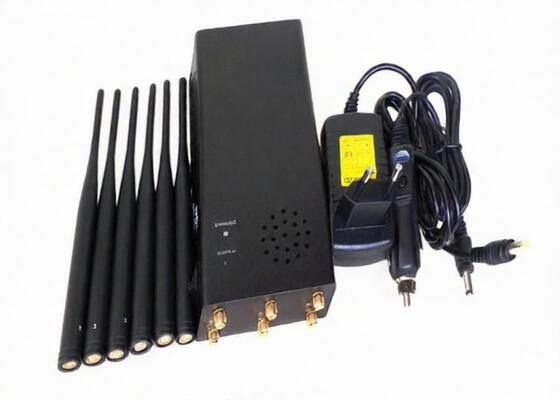 কেনা উচ্চ ক্ষমতা ছয় ওয়ে পোর্টেবল জ্যামের ডিভাইস, সেলুলার সংকেত ব্লকার 6000mAh ব্যাটারি online manufacture