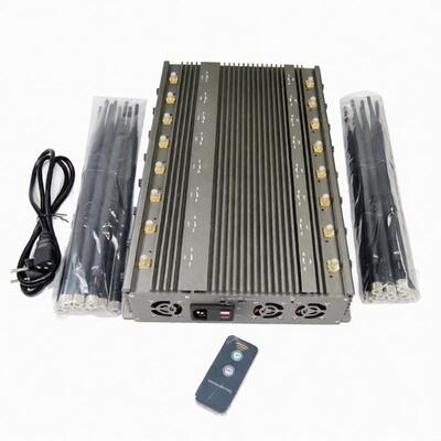 কেনা 5-8W প্রতিটি ব্যান্ড মোবাইল ফোন সংকেত জ্যামার ওয়াইফাই 2.4 জি ব্লুটুথ ওয়াকি - টোকি লোজ্যাক GPSL1-L5 online manufacture