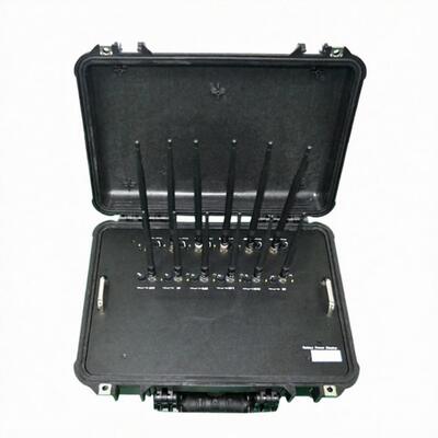 কেনা 2 3 4G এর জন্য 10-80m 86 ওয়াট পোর্টেবল সিগন্যাল জ্যামার 12 ব্যান্ড UHF VHF online manufacture