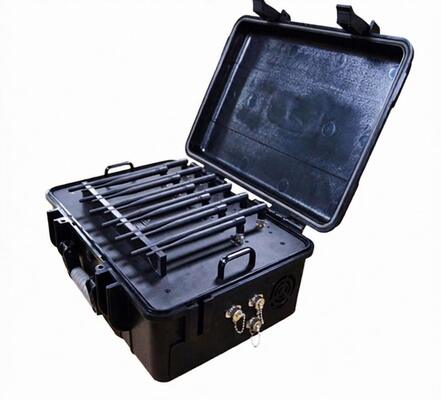 কেনা ICNIRP 86 ওয়াট পোর্টেবল সিগন্যাল জ্যামার 2.4G 5G UHF VHF WIFI সিগন্যাল ব্লকার online manufacture