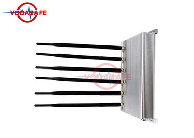 6 Antennas Mobile Phone Signal Jammer 12 Watt Total Output 1 - 3W Each Band