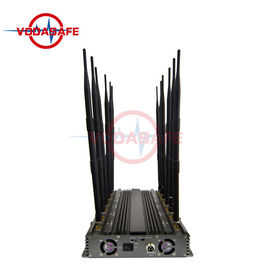 12 - Way Cell Phone Signal Blocker Sweep Jamming Type With 6 - 8W / Band Output Power