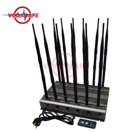 12 - Way Cell Phone Signal Blocker Sweep Jamming Type With 6 - 8W / Band Output Power