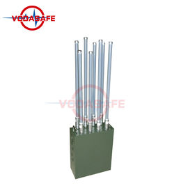 Lightweight Mobile Phone Signal Jammer 120W Portable With 8 Way Signal Shielding Parts