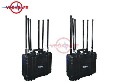 Rechargeable Battery Mobile Phone Signal Jammer 300W Working For Dangerous Signals