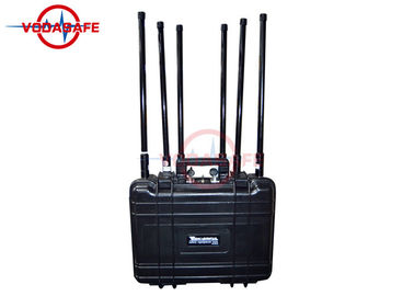 Rechargeable Battery Mobile Phone Signal Jammer 300W Working For Dangerous Signals
